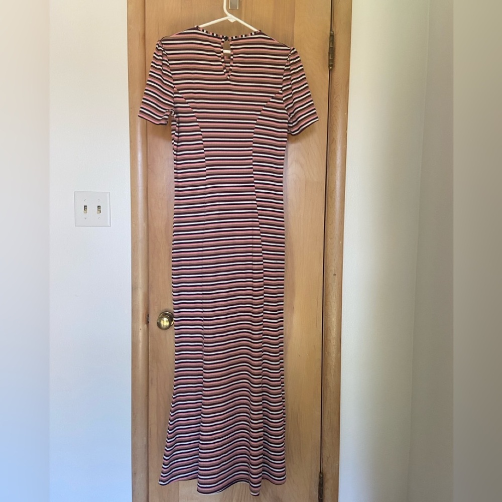ASOS Ribbed Knit Striped Dress US 8 - Picture 3 of 8